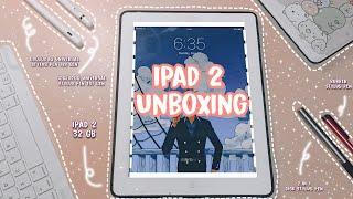 Unboxing iPad 2 in 2022 for Student | Chillin Unboxing | Aesthetic | Apps | Stylus test