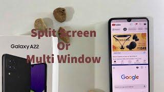 Samsung Galaxy A22  How to use Split screen / Multi Window Feature