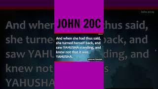 John - Yahuchanon 20 Read by Richard Lynch from the et Cepher Bible version Yahusha #Christian TikTo