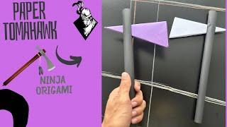 DIY | How to Make a Paper Tomahawk #6| Ninja Origami | Origami crafts | Easy crafts