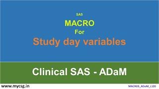 Macros: Study day variables in ADaM - MACROS_ADaM_L120