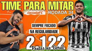 DICAS RODADA 34 - TIME PARA MITAR RODADA 34 - CARTOLA FC 2021