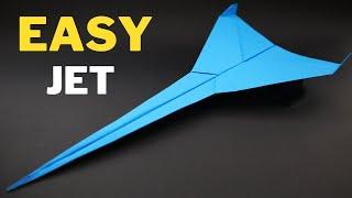 How to make Easy Paper Jet Plane - Origami Tutorial