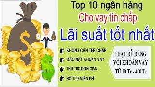 Top 10 ngân hàng cho vay tín chấp lãi suất tốt nhất năm 2024