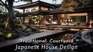 Traditional Japanese Courtyard Home Design Collection