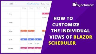 How to Customize Individual Views of Blazor Scheduler