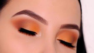 Warm Summer Day Inspired Matte Brown Eye Makeup Tutorial