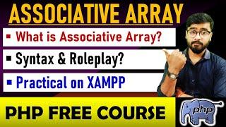 Array in PHP | Associative Array in PHP | PHP Tutorial for beginners in Hindi