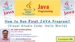 java hello world program in vscode | java vscode tutorial | hello world | java tutorial | 2024