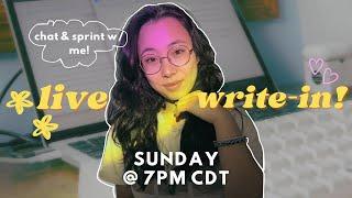 🫐 live write-in & writing chats! // camp nanowrimo prep