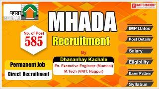 MHADA Recruitment | Detail Information | By - Mr. Dhananjay Kachale
