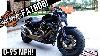 0-60 mph! 2018 Harley FatBob Ride, Review, Impressions | (Fat Bob) 107 Cubic Inch