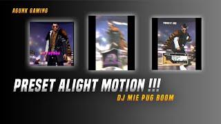 PRESET ALIGHT MOTION - DJ MIE'PUQ BOOM- FF - LAGI VIRAL DI TIKTOK