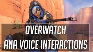 Overwatch: Ana Pre-match Character Interactions [Updated]
