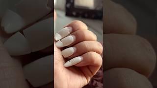 Nail Extension  #nailextension #nailreview #nailremover #nails #whitenails #shorts #acrylicnails