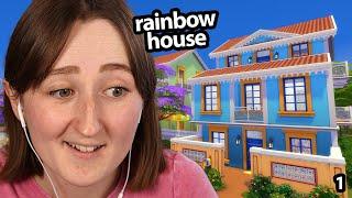 building a rainbow house in the sims!  pt. 1 (Streamed 12/9/24)