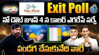 Poll Pulse Survey EXIT POLL SENSATIONAL Reports Over AP Elections 2024 | Chandrababu vs YS Jagan
