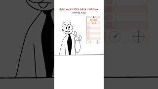 1 Topping Pizza  (Animation Meme) @raxdflipnote  #shorts