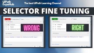 UiPath How to Fine Tune Selectors