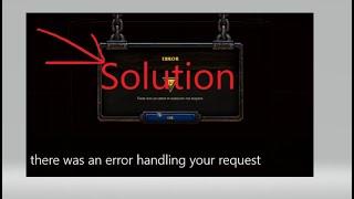 There was an error handling the request solution %10000  2020 warcraft reforged