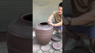 CHUM SÀNH KHÔNG TRÁNG MEN LOẠI 50l - CHUM NGÂM RƯỢU BÁT TRÀNG LOẠI TỐT .