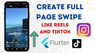 Create full screen page scroll like reels in Flutter | Hindi | Flutter tutorial in Hindi