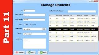 JAVA - Student Information System Project In Java Using NetBeans With Source Code | Part 11