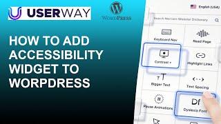 How to add accessibility  widget to WordPress website |  Make WordPress website ADA compliant  2021