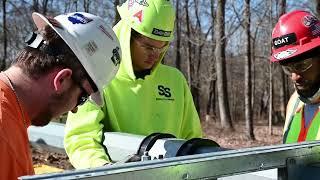 RP Construction Services Solar Tracker Installation Training at the Ohio Laborers' Training Center