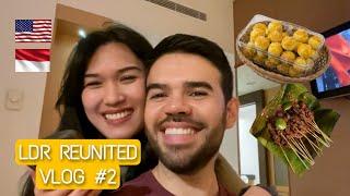 LDR Reunited #2 - visiting tika's house & trying new indonesian dish (US-INDO)| international couple