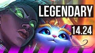 SENNA & Varus vs YUUMI & Lucian (SUP) | Legendary, 500+ games | KR Diamond | 14.24