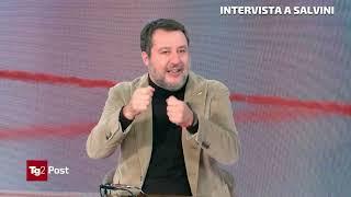 MATTEO SALVINI A TG2 POST (RAI 2, 9.12.2024)