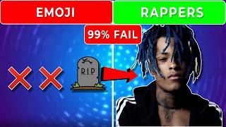 EMOJI QUIZ  - Can You Guess the Rapper by their Emoji | 99% will Fail  | * Level - Hard