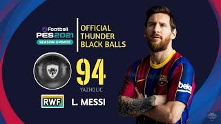 Official 12 Thunder Black Balls Of Pes 2021| YazHolic