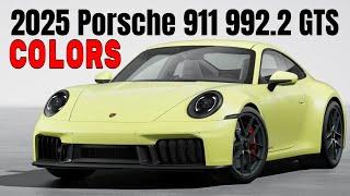 New 2025 Porsche 911 992 2 GTS Colors