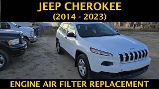 Jeep Cherokee - ENGINE AIR FILTER REPLACEMENT / REMOVAL (2014 - 2023)