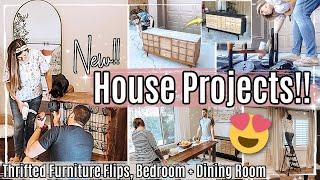 NEW HOUSE PROJECTS 2022 :: Thrifted Furniture Flips, FBMP Finds & BUDGET Room Refresh