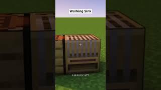 Working Sink  #shorts  #minecraft