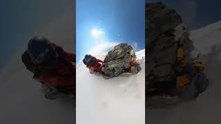 Climbing above the clouds in the Himalaya mountains #shorts #everest #viral #amadablam #mountains