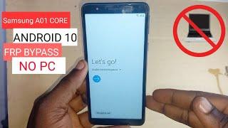 Samsung A01 Core Frp Bypass 2023 | Without Pc, No Sim Card | Sm-A013f/g Google Account Remove