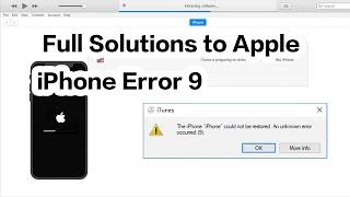 Comprehensive Troubleshoot and Repair Guide for Apple iPhone Error 9