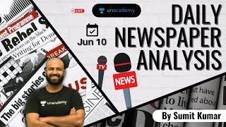 Daily Current Affairs 2021: Newspaper Analysis for Defence Exams | NDA/AirforceXY/Navy | Sumit Kumar