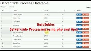 DataTables - Server-side Processing using php and Ajax Part 1 by Sokchab