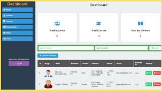 PHP Student Management System Source Code - PHP Web Application With MySQL Database | With Code