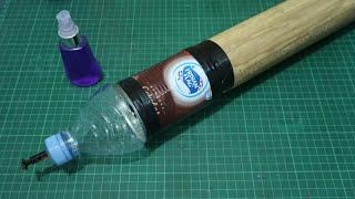 Cara membuat meriam mercon spirtus dari botol kaleng susu bambu