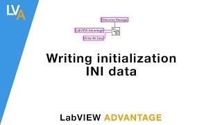 How to write into configuration INI file - LabVIEW