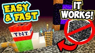 Easy WORKING way to BREAK Bedrock in Minecraft 1.16  How to Break/Remove Bedrock in Minecraft Java