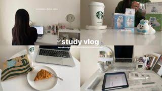 sub)\study vlog/ 課題に追われる大学生の1日️｜6時起き生活｜バイト‍｜uni life, productive day of a Japanese student