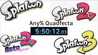 Beating the entire Splatoon series in under six hours (Any% Quadfecta speedrun)