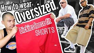 Paano magsuot ng Oversized Dickies loose fit Shorts size 40 up ( How to wear big sizes Dickies )